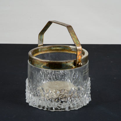 ciotola vaso portaghiaccio ghiaccio design studio linea krisia metallo argentato