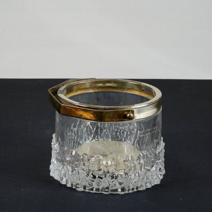 ciotola vaso portaghiaccio ghiaccio design studio linea krisia metallo argentato