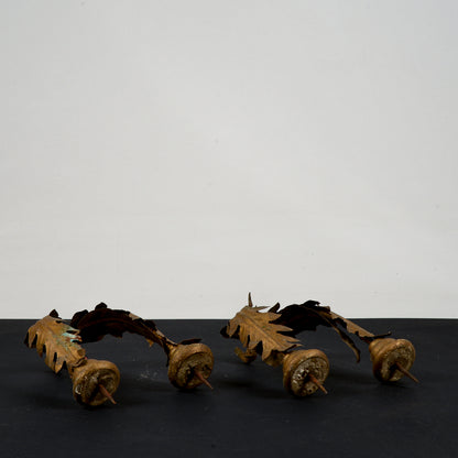 coppia appliques da candele per muro o specchiera epoca 800