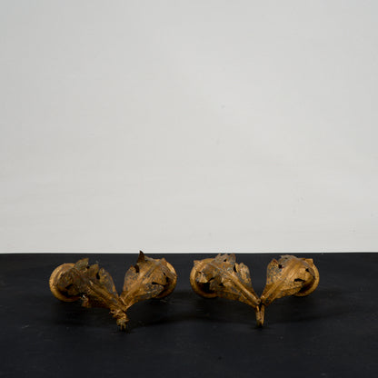 coppia appliques da candele per muro o specchiera epoca 800