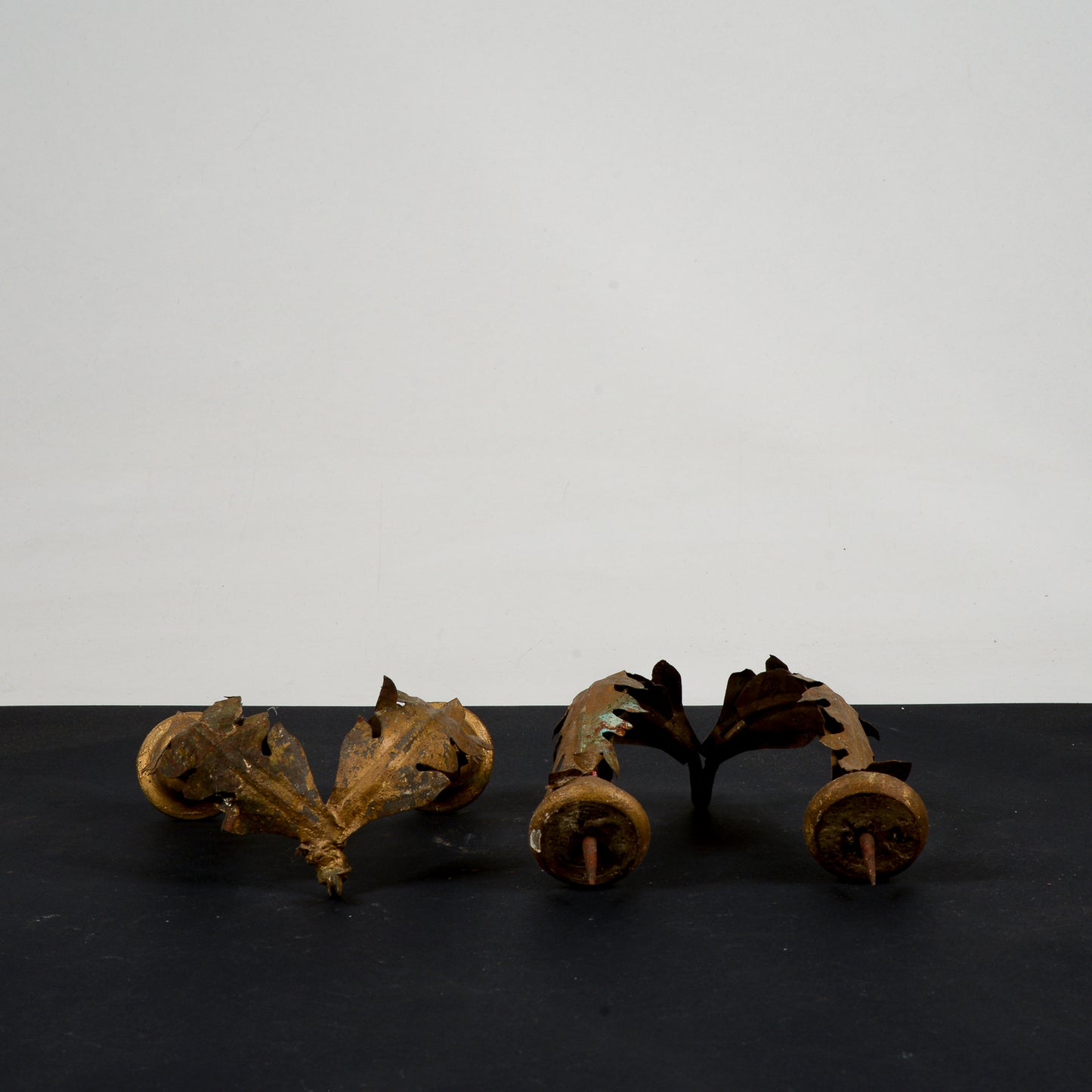 coppia appliques da candele per muro o specchiera epoca 800