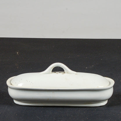 scatola di ceramica marcata s.c. richard porta siringhe medicale farmacia