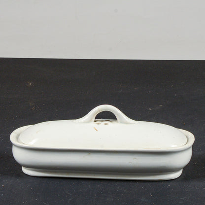 scatola di ceramica marcata s.c. richard porta siringhe medicale farmacia