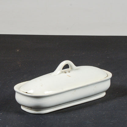 scatola di ceramica marcata s.c. richard porta siringhe medicale farmacia