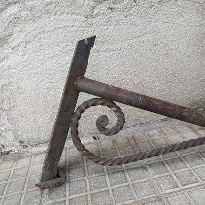 Lanterna lampione da esterno in ferro da angolo