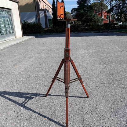 cavalletto colonna a cremagliera da banco ottico ditta fatif