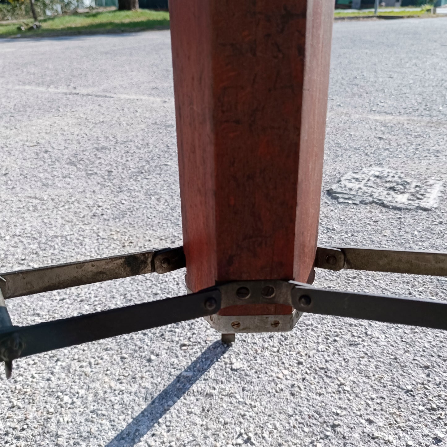 cavalletto colonna a cremagliera da banco ottico ditta fatif