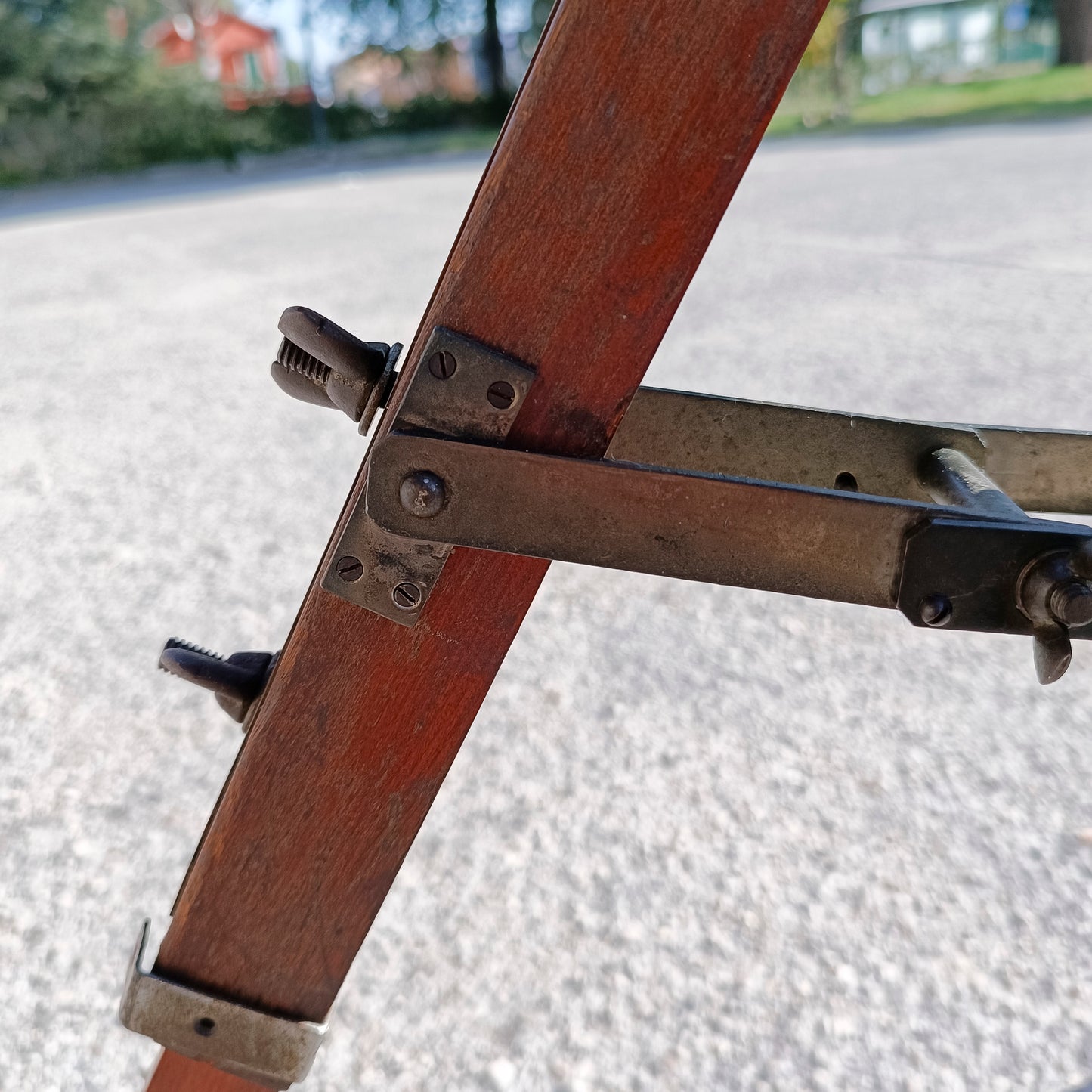 cavalletto colonna a cremagliera da banco ottico ditta fatif