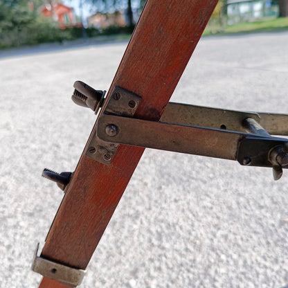 cavalletto colonna a cremagliera da banco ottico ditta fatif