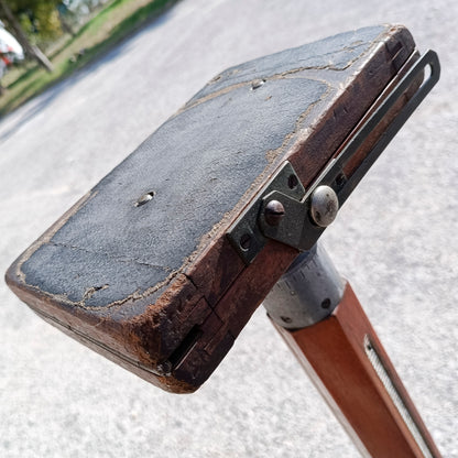 cavalletto colonna a cremagliera da banco ottico ditta fatif