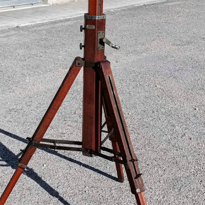 cavalletto colonna a cremagliera da banco ottico ditta fatif
