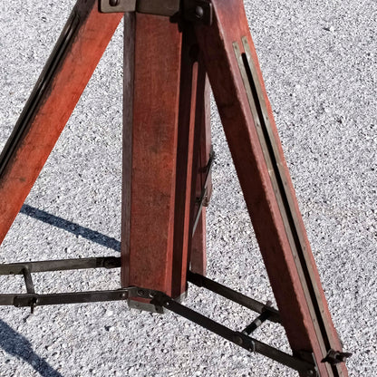 cavalletto colonna a cremagliera da banco ottico ditta fatif