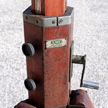 cavalletto colonna a cremagliera da banco ottico ditta fatif
