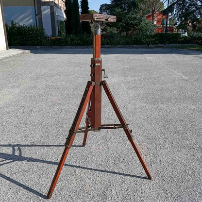 cavalletto colonna a cremagliera da banco ottico ditta fatif