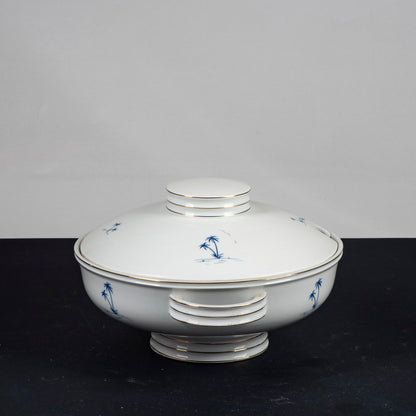 zuppiera verbano laveno ceramica con decori blu