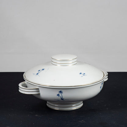 zuppiera verbano laveno ceramica con decori blu