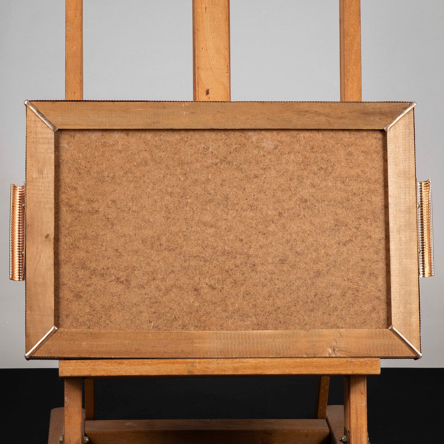 vassoio portavivande con specchi molati e piano in bachelite