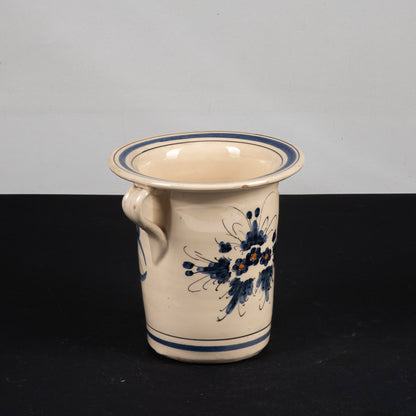 vaso ceramica decori a fiori