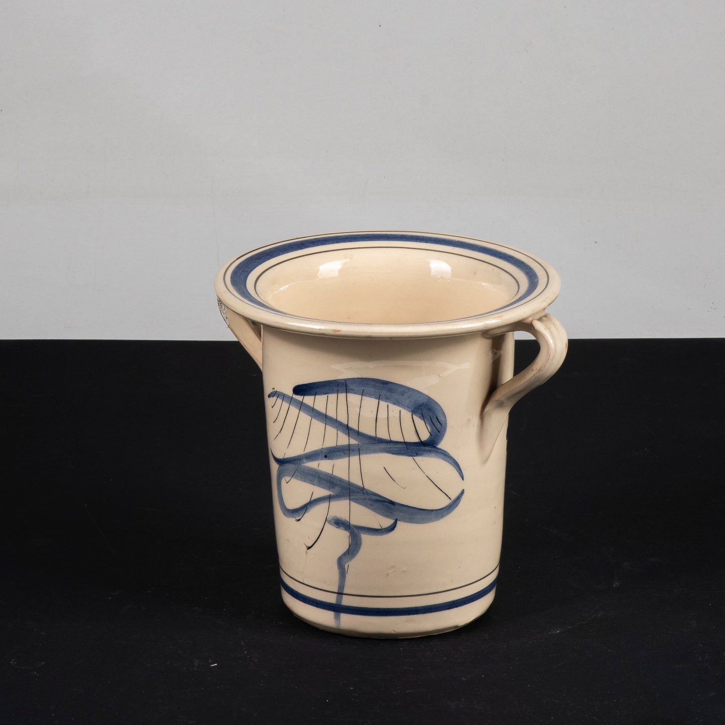 vaso ceramica decori a fiori