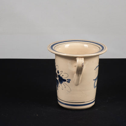 vaso ceramica decori a fiori