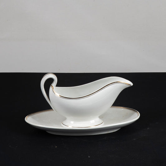 salsiera ceramica china richard scr 2 filo dorato riparata sulla punta