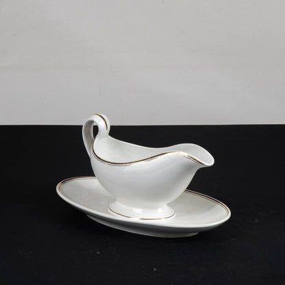 salsiera ceramica china richard scr 2 filo dorato riparata sulla punta