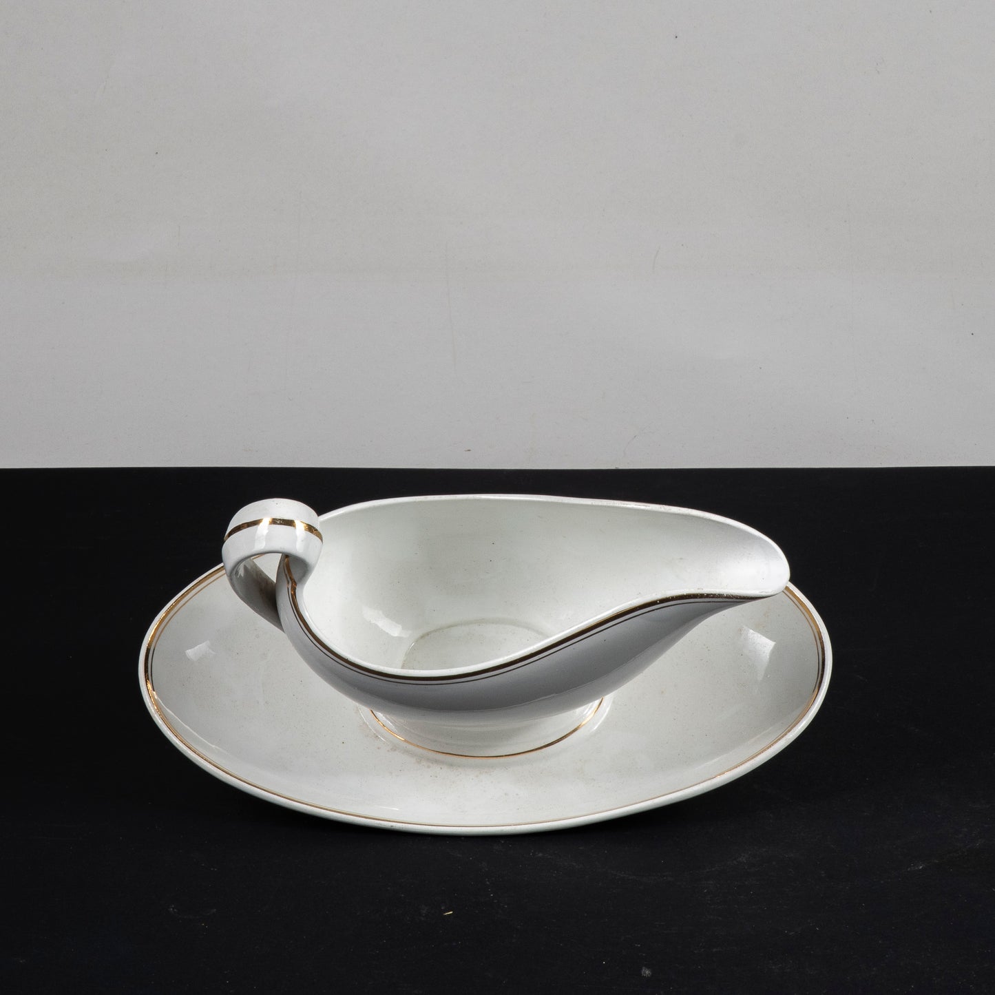 salsiera ceramica china richard scr 2 filo dorato riparata sulla punta