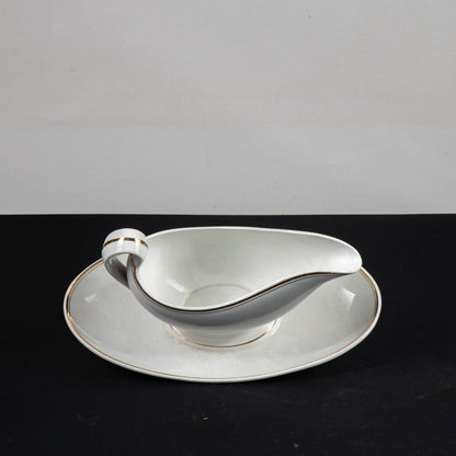 salsiera ceramica china richard scr 2 filo dorato riparata sulla punta