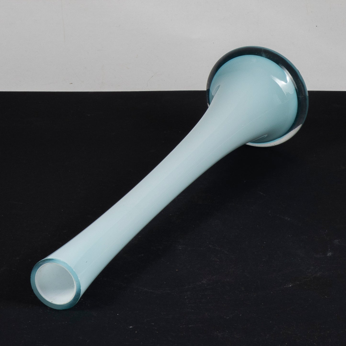 vaso vetro gambo lungo base
