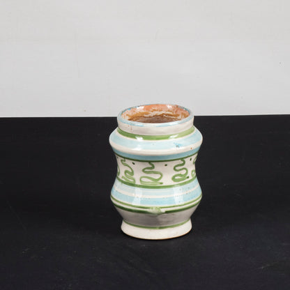 vasetto ceramica smaltata testa appignano