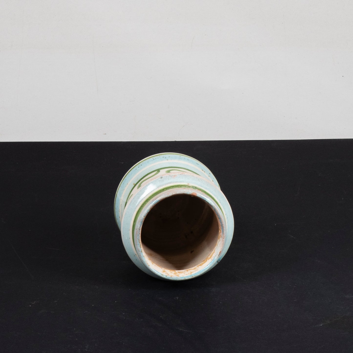 vasetto ceramica smaltata testa appignano
