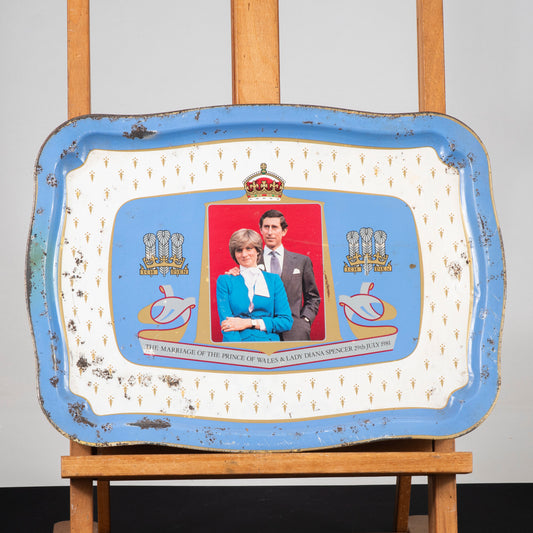 Vassoio Commemorativo Matrimonio Reale - Diana e Carlo 1981