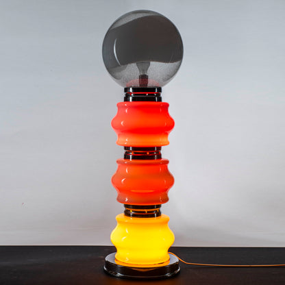 lampa da terra Mazzega design Carlo Nason multicolore completamente originale dell epoca