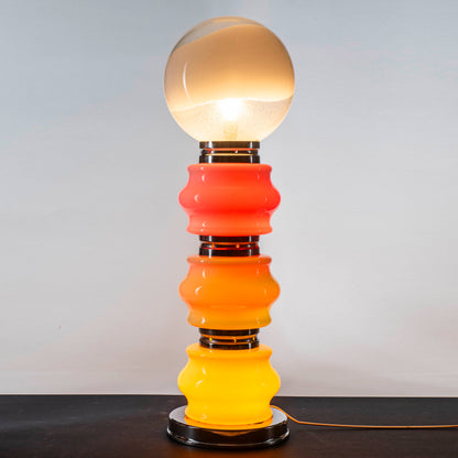 lampa da terra Mazzega design Carlo Nason multicolore completamente originale dell epoca