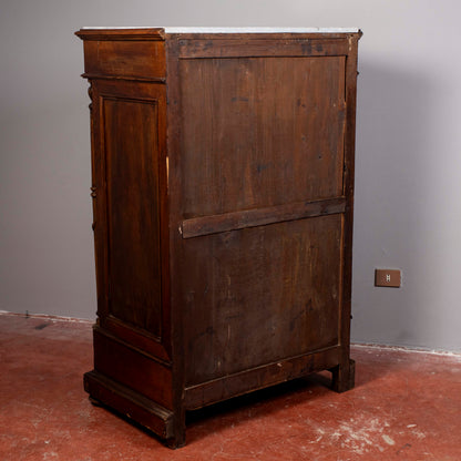 mobile credenza secretaire intagliato con cassetti