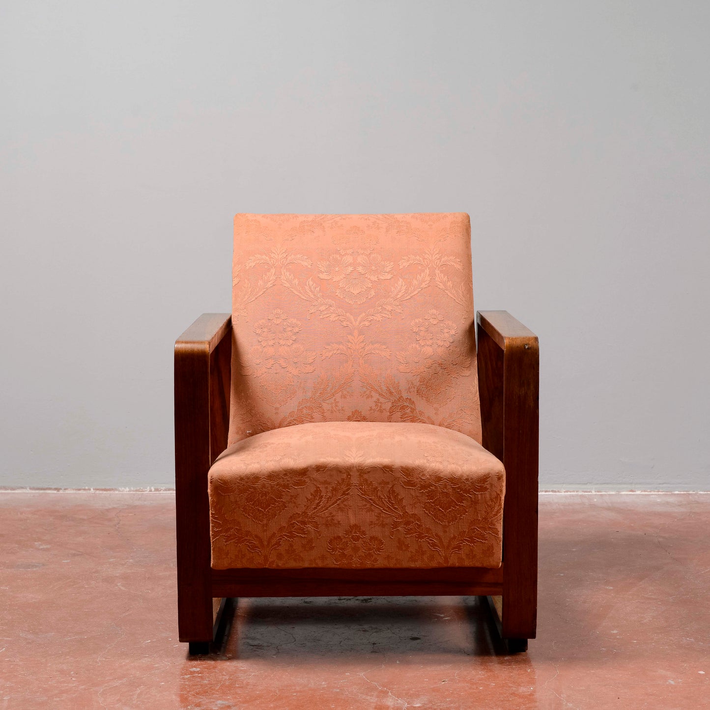 Poltrona Art Deco bicolore stile  Streamline originale 1935