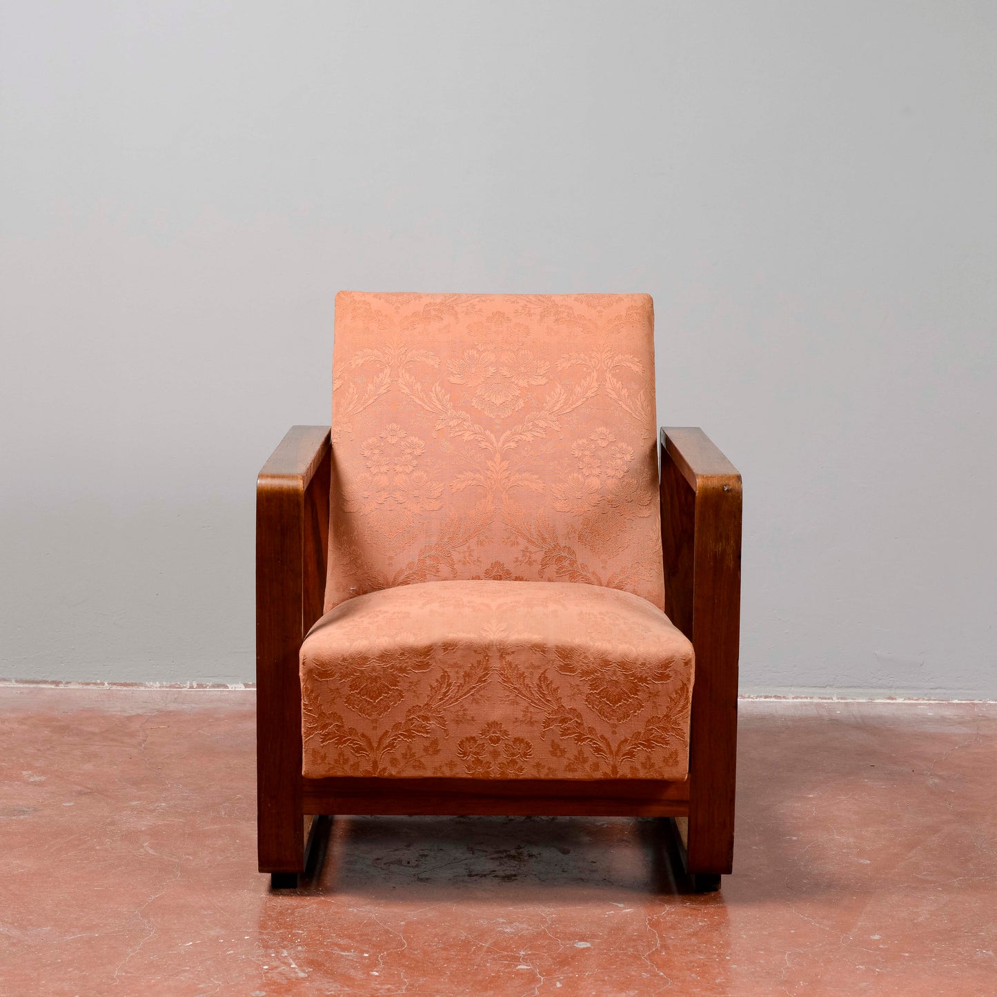 Poltrona Art Deco bicolore stile  Streamline originale 1935