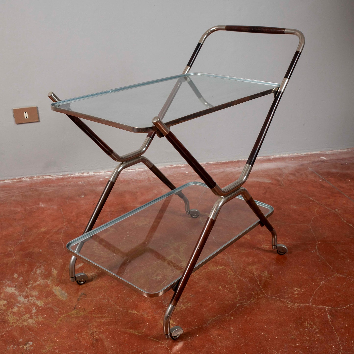 carrello servizio Cesare Lacca anni 50