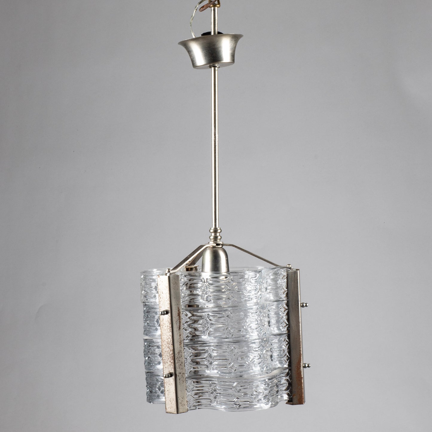 lampadario vintage vetri stile murano da restaurare