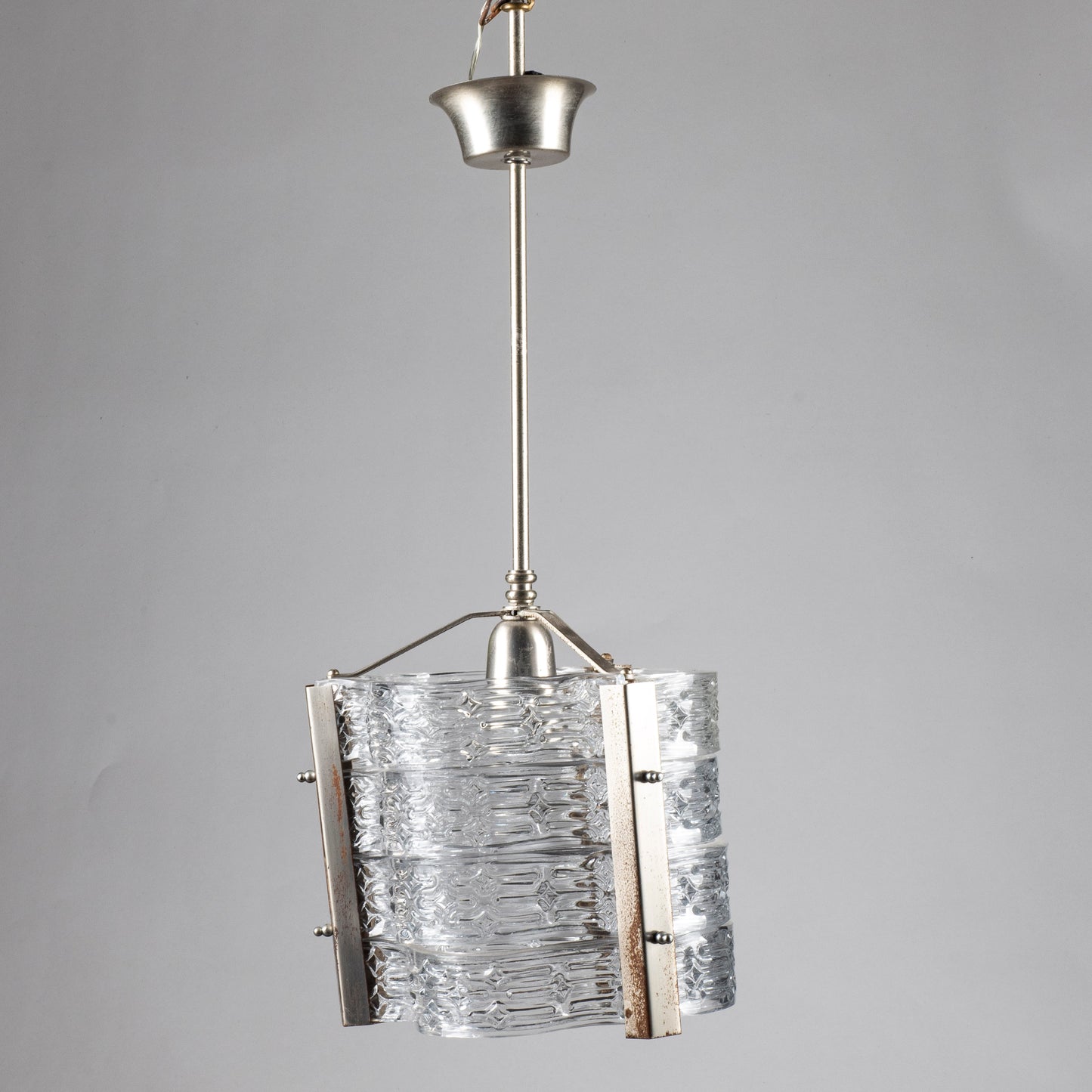 lampadario vintage vetri stile murano da restaurare
