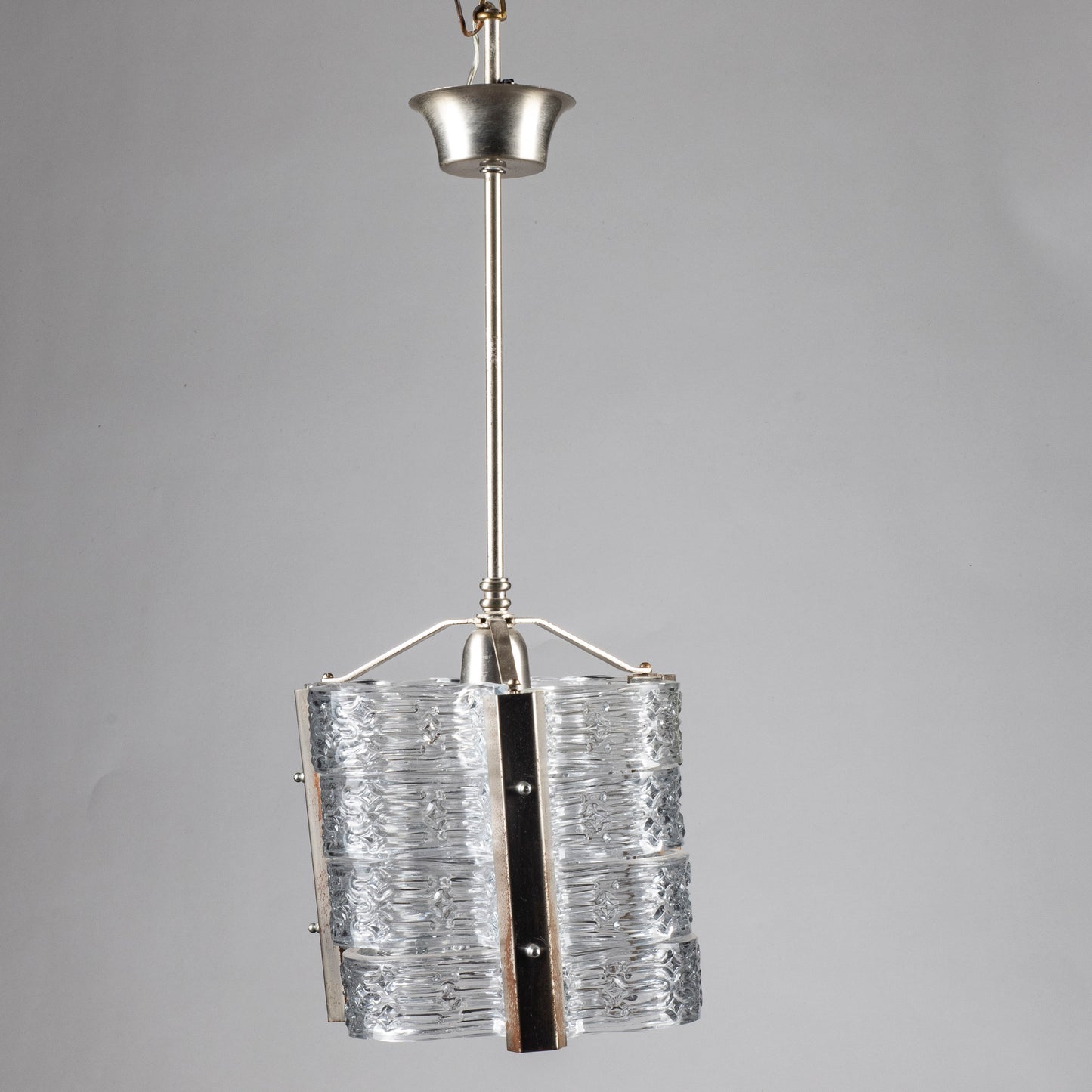 lampadario vintage vetri stile murano da restaurare