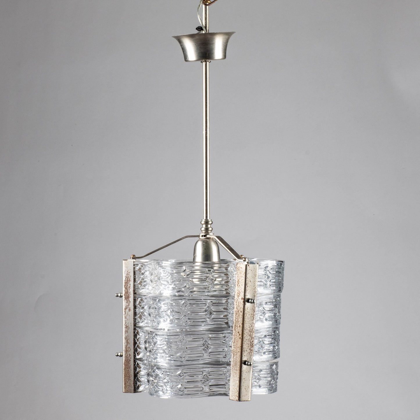 lampadario vintage vetri stile murano da restaurare