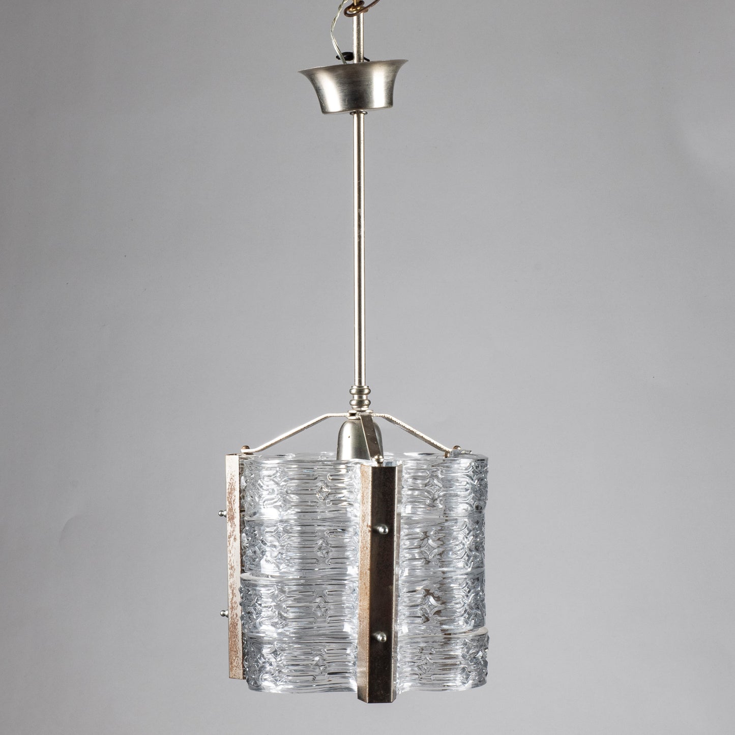 lampadario vintage vetri stile murano da restaurare