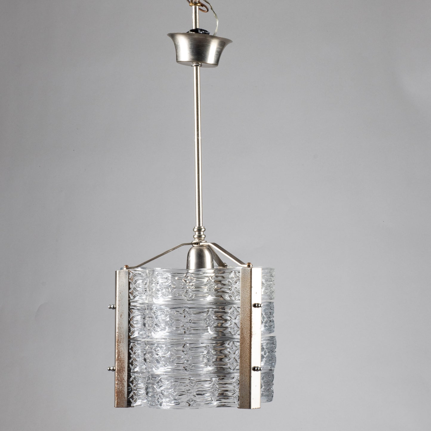 lampadario vintage vetri stile murano da restaurare