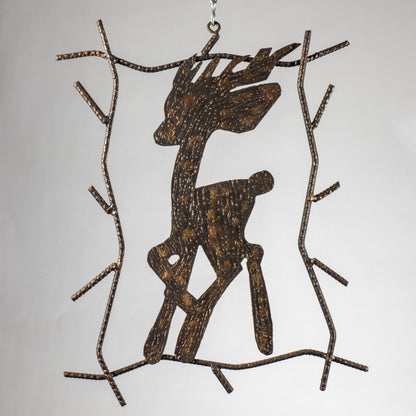 Quadro in ferro battuto artigianale cerbiatto Bambi