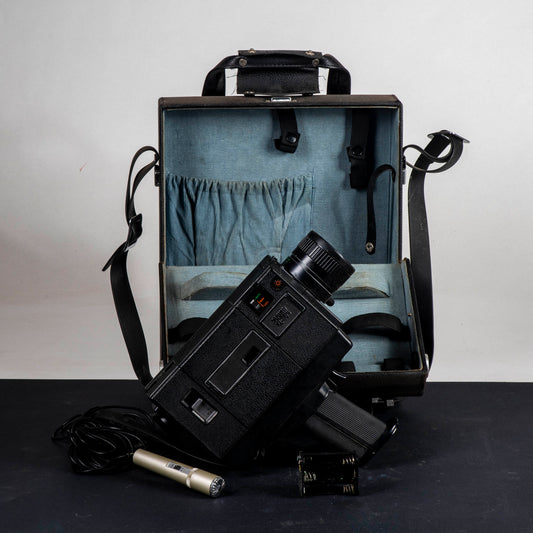 Videocamera sankyo xl 60s vintage con microfono