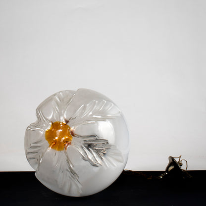 Lampadario vintage anni 70 grande sfera stile Mazzega