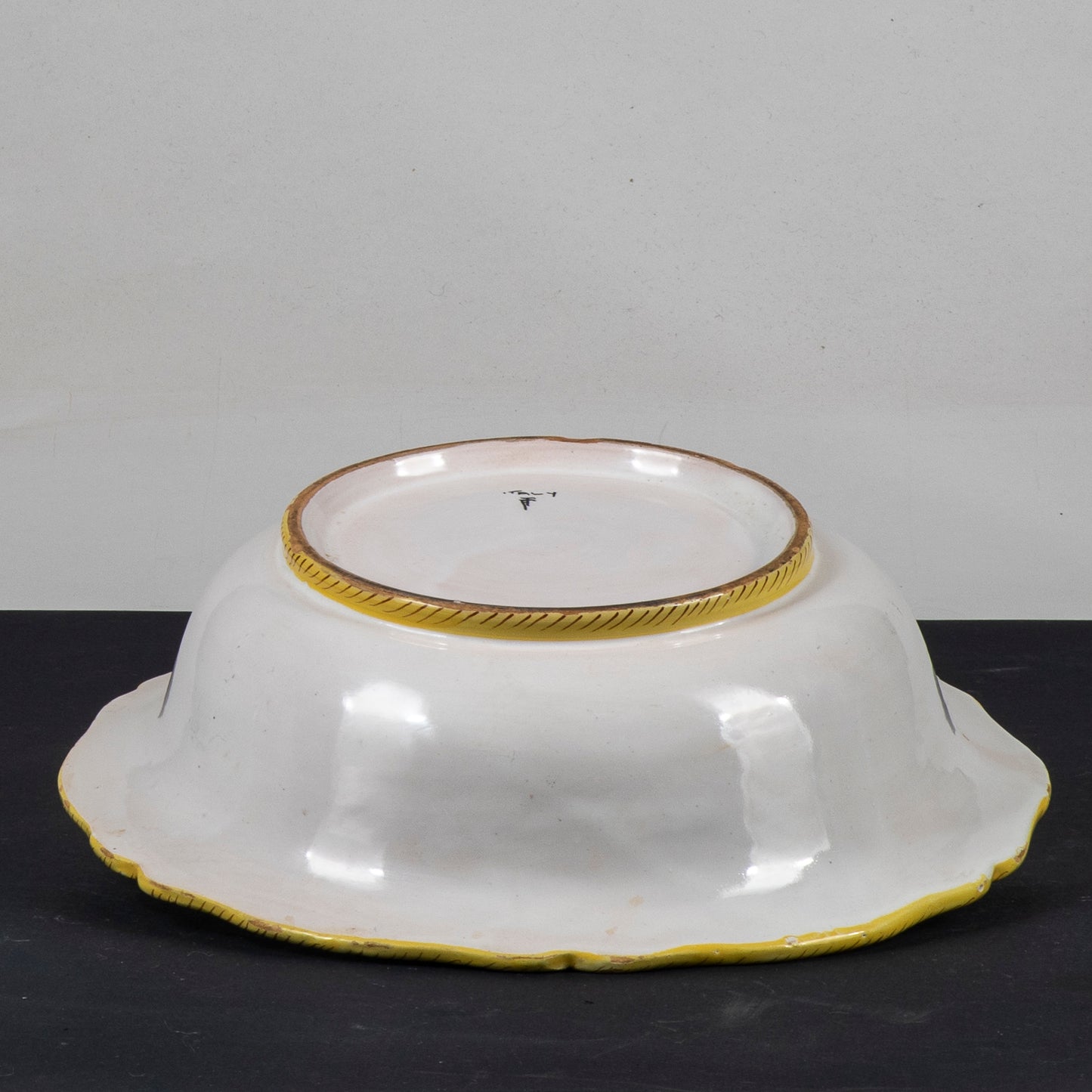 ciotola ceramica italy faenza siena grottesche
