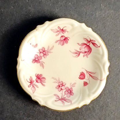Piattino decorato con fiori in porcellana  Schwarzenhammer Bavaria  1950