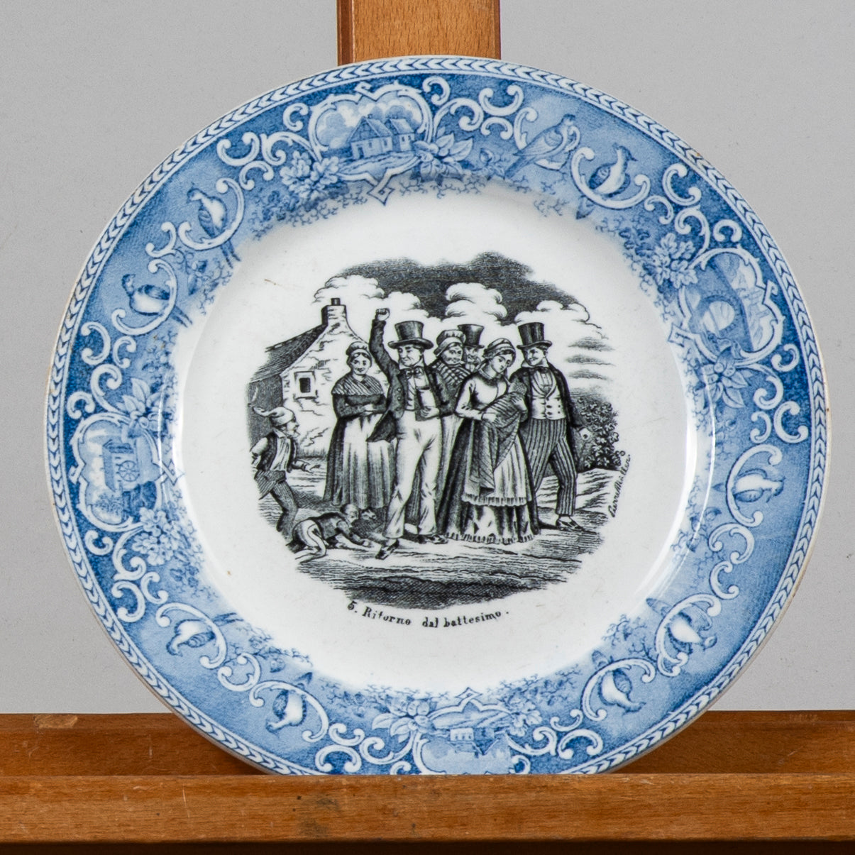 Piatto commemorativo  Soc. Cer.  Richard  serie Matrimonio epoca 900